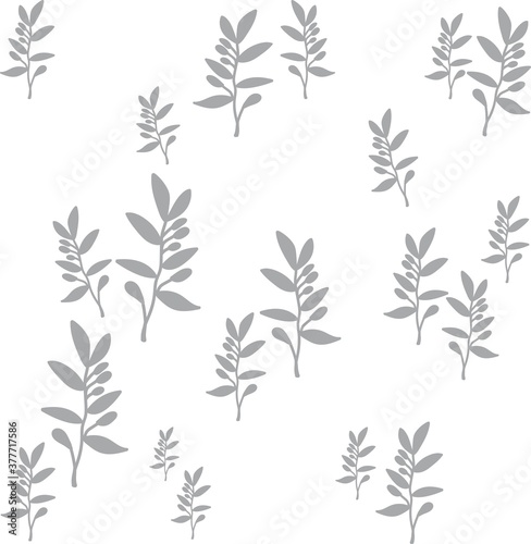 Fototapeta Naklejka Na Ścianę i Meble -  Print Hand-drawing silhouette background collection. Vector floral. Element for design.