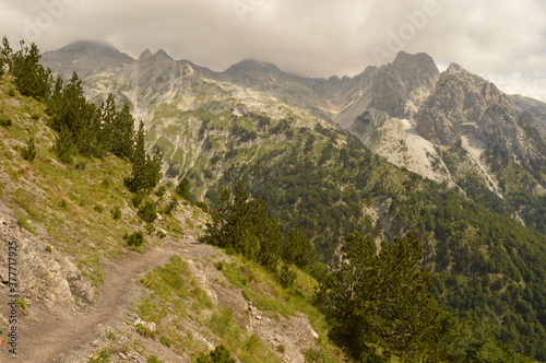 The dramatic mountain landscapes of the Valbona Valley in Albania