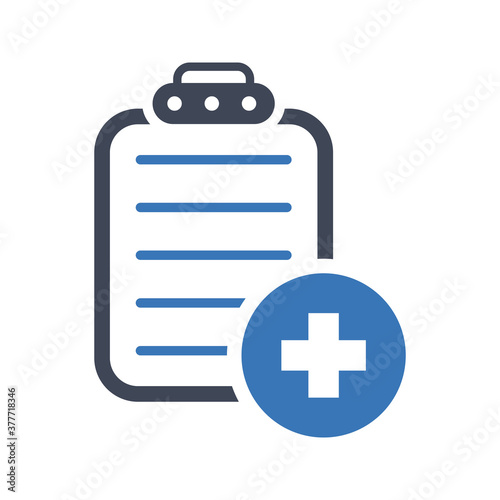 Health insurance policy icon