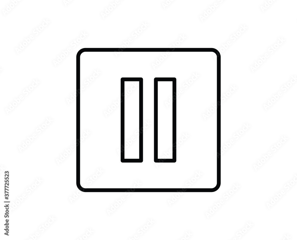 Pause icon vector, Player navigation button. Audio setting concept. Flat design style. vector pause icon illustration isolated on white background, pause icon Eps10. pause icons graphic design vector Pause icon vector, Player navigation button. Audio setting concept. Flat design style. vector pause icon illustration isolated on white background, pause icon Eps10. pause icons graphic design vector