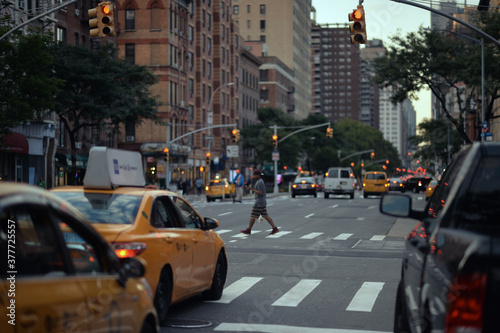 Evening street scene in New York city © aletia2011