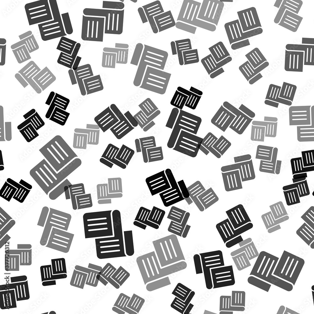 Black Decree, paper, parchment, scroll icon icon isolated seamless pattern on white background. Vector. Black Decree, paper, parchment, scroll icon icon isolated seamless pattern on white background. Vector.