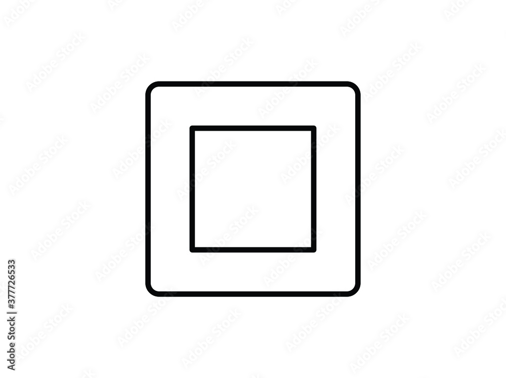 vector stop button icon - media symbol - stop music or video, Stop sign icon. Media Player navigation button,
vector stop button icon - media symbol - stop music or video, Stop sign icon. Media Player navigation button,