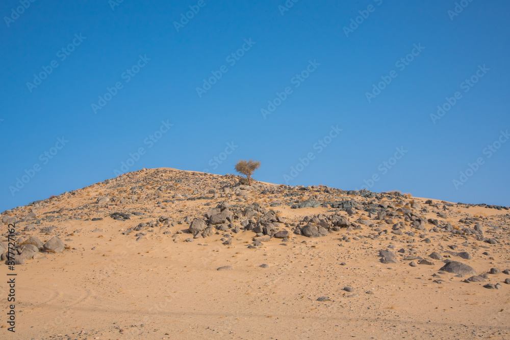 Dessert and Mountains with Dessert Road, Saudi Arabian Dessert Dessert and Mountains with Dessert Road, Saudi Arabian Dessert