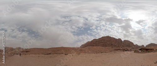 High Resolution 360 Panoramic HDR Images Taken in Petra (Wadi Mousa) and it's most famous historical landmarks, Suitable for AR VR or creating textures for desert environment