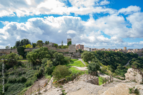 Obraz na płótnie Lombardia Castle in the city of Enna in Sicily, Italy w salonie