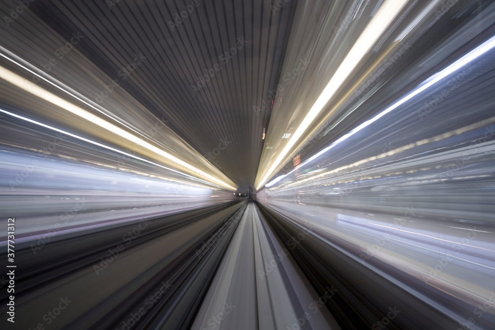 Blurred Lights from Subway, Tokyo, Japan Blurred Lights from Subway, Tokyo, Japan