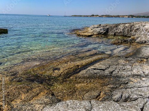 Obraz na płótnie Marine Protected area of Plemmirio in Syracuse - Sicily, Italy w salonie