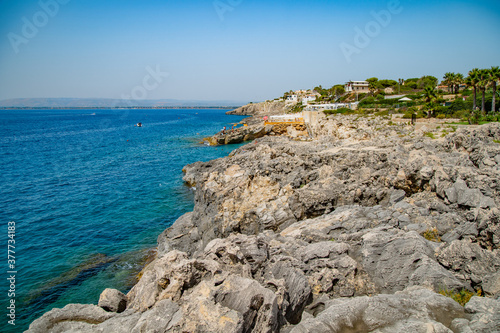 Obraz na płótnie Marine Protected area of Plemmirio in Syracuse - Sicily, Italy w salonie