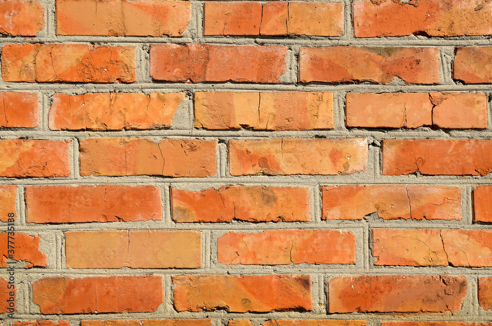Texture of the old brick. The rough surface of a brick wall. Texture of the old brick. The rough surface of a brick wall.