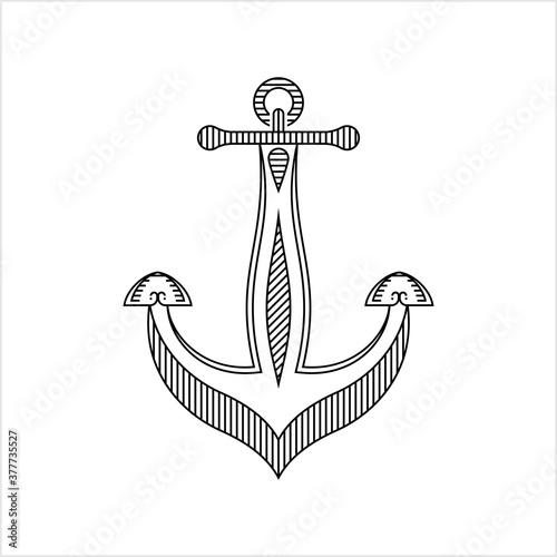 Anchor Monoline Style, Single Stroke Width