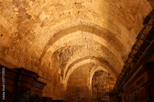 Wilsons Arch in the synagogue at the Western Wall in Jerusalem Israel photo