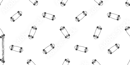 skateboard seamless pattern skating vector cruiser board extreme sport cartoon scarf isolated repeat wallpaper tile background illustration gift wrap paper white design