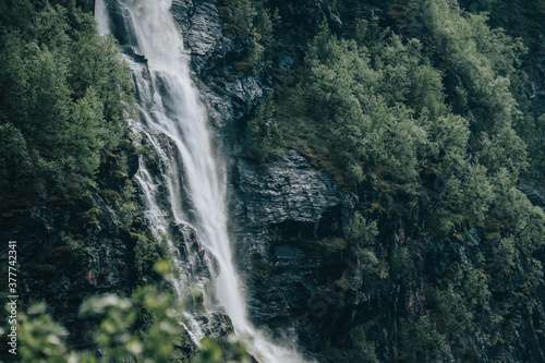 Waterfall in the norwegian mountains