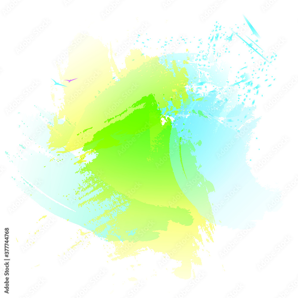 Watercolor paint stains. Vector illustration. It's for design background ideas.