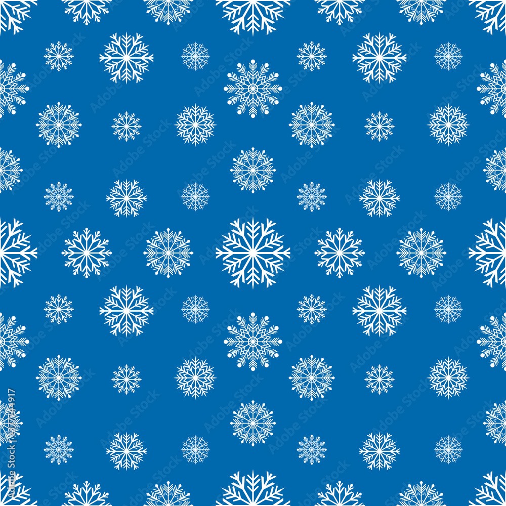 Snowflakes seamless pattern. Christmas background. Vector background Snowflakes seamless pattern. Christmas background. Vector background