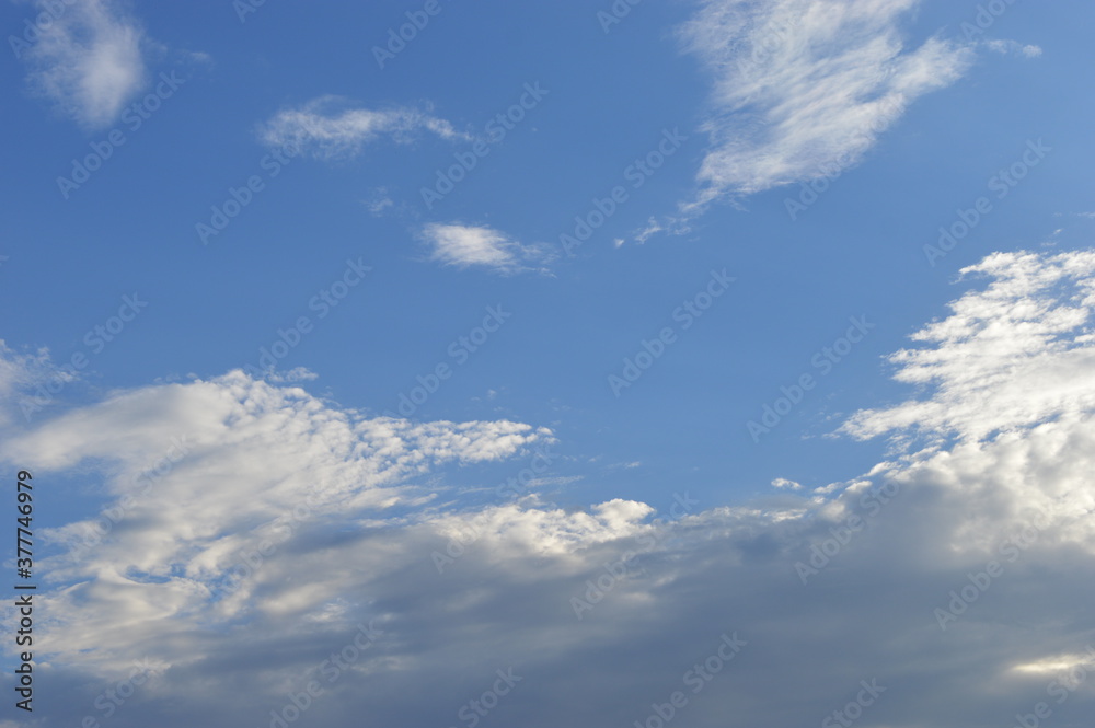 Obraz premium Sky and clouds. Sky and clouds tropical panorama. Sky clear beauty atmosphere summer day. Natural photography