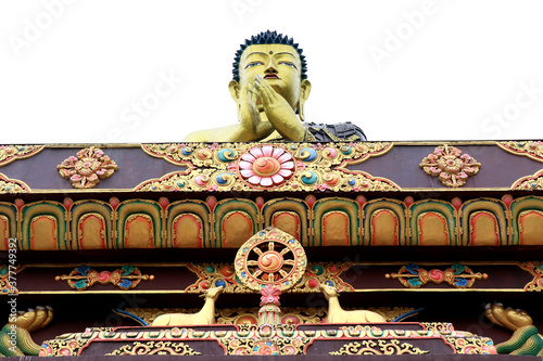 Buddha Park of Ravangla. Beautiful huge statue of Lord Buddha, at Ravangla, Sikkim, India. Gautam Buddha statue in the Buddha Park of Ravangla in South Sikkim. photo