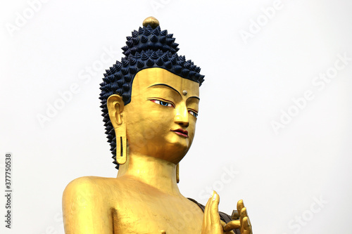 Buddha Park of Ravangla. Beautiful huge statue of Lord Buddha, at Ravangla, Sikkim, India. Gautam Buddha statue in the Buddha Park of Ravangla in South Sikkim. photo