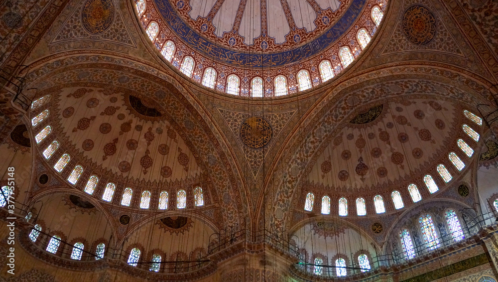Ceiling in Blue Mosque, Istanbul