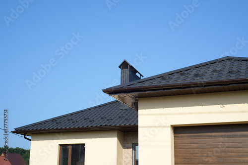 roof of newly builded house