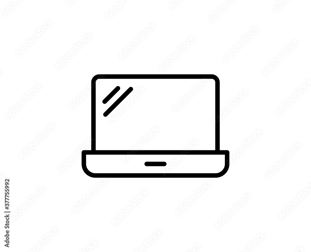Laptop line icon Laptop line icon