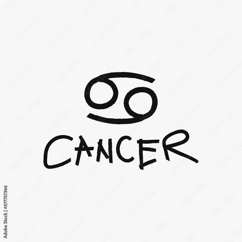 I designed in artystic brush style cancer sign for who is `Cancer` or loves . I designed in artystic brush style cancer sign for who is `Cancer` or loves .