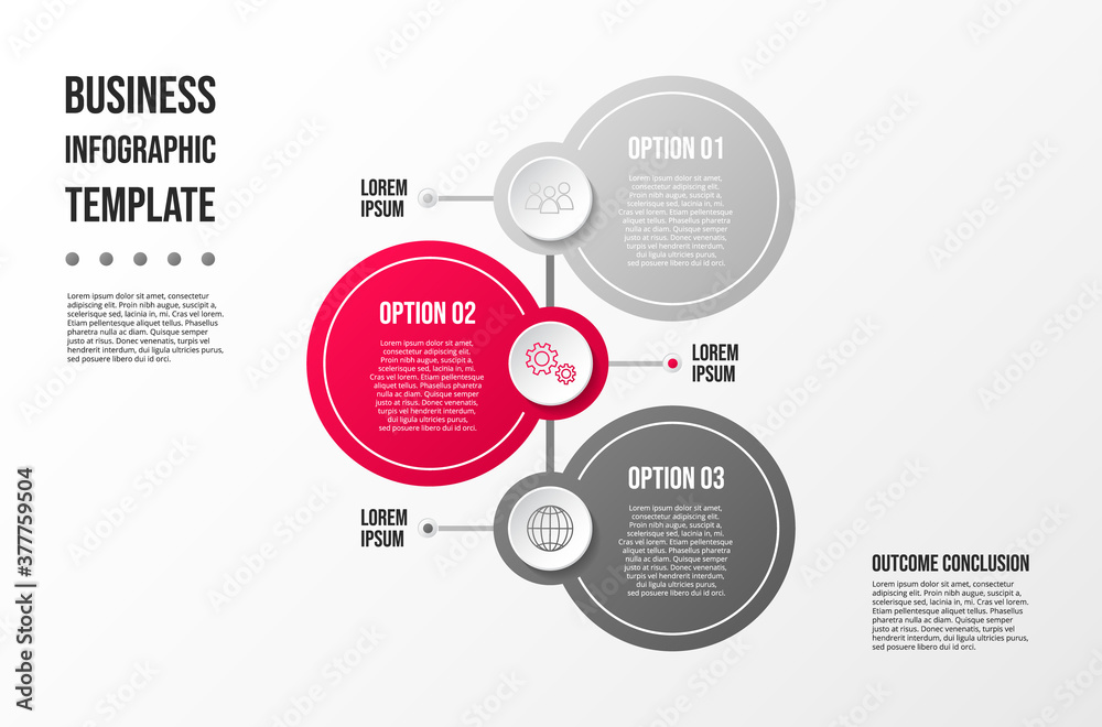 Design of infographic template. Flowchart with business icons. Vector Design of infographic template. Flowchart with business icons. Vector