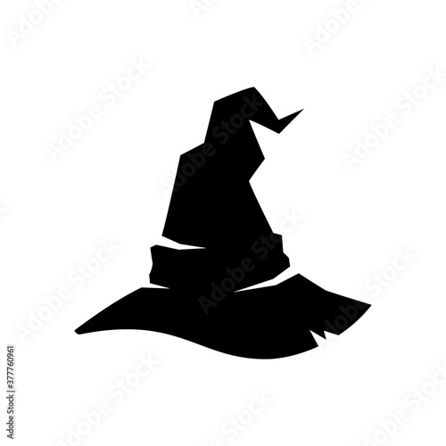Halloween witch or wizard hat icon