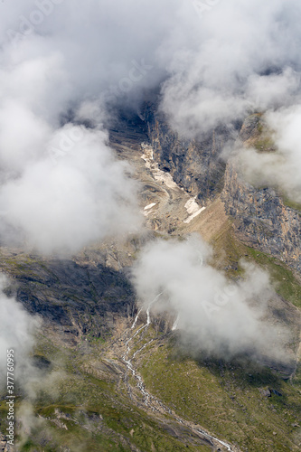 Mountains in Austria seen from the Grossglockner Hochalpenstrasse
