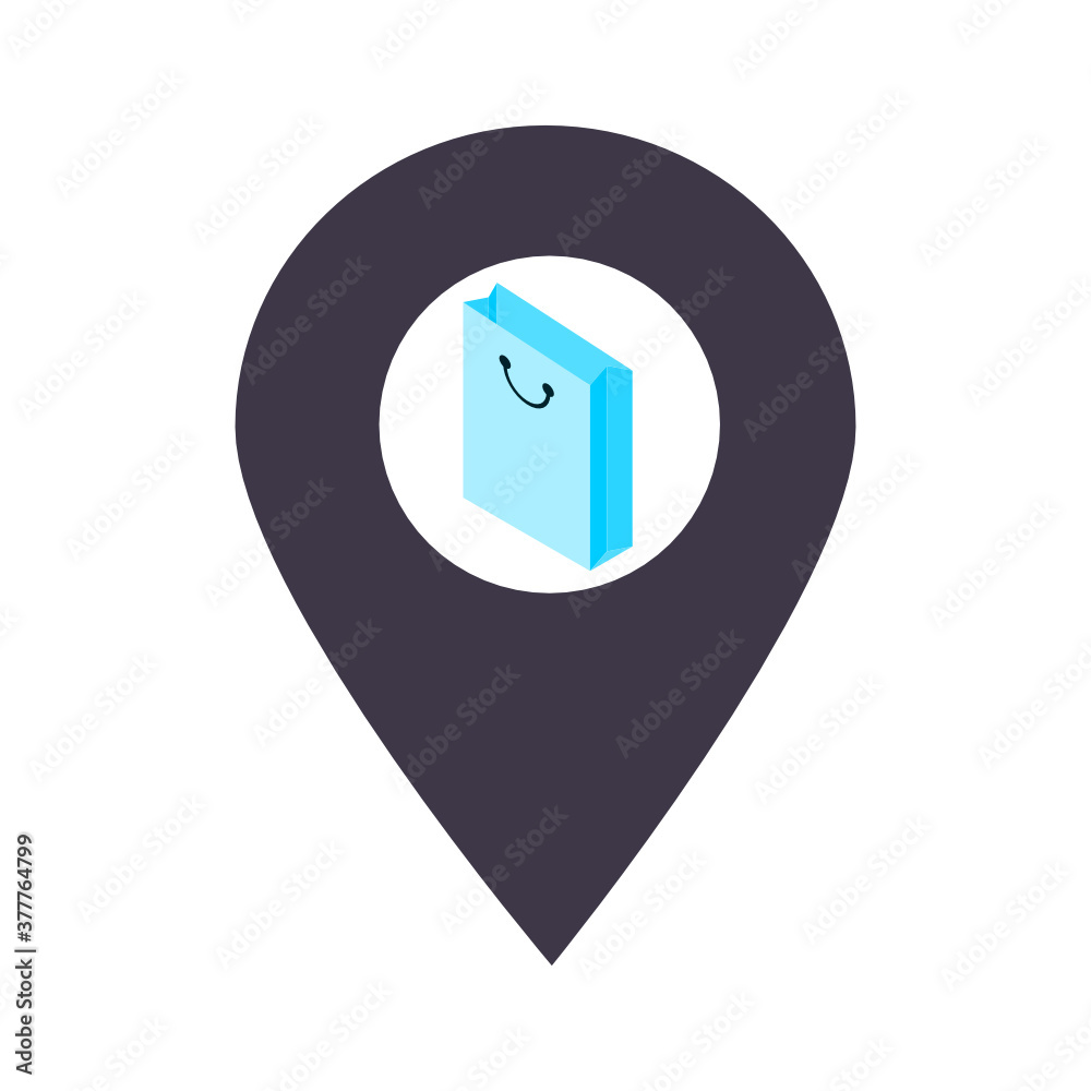 shopping location map pin pointer icon. Element of map point for mobile concept and web apps. Icon for website design and app development. Premium online shop, bag store flat icon sign. shopping location map pin pointer icon. Element of map point for mobile concept and web apps. Icon for website design and app development. Premium online shop, bag store flat icon sign.