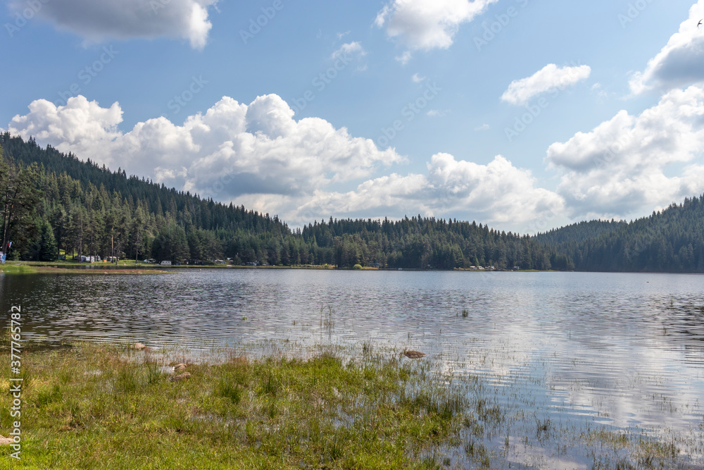 Landscape with Shiroka polyana Reservoir, Bulgaria