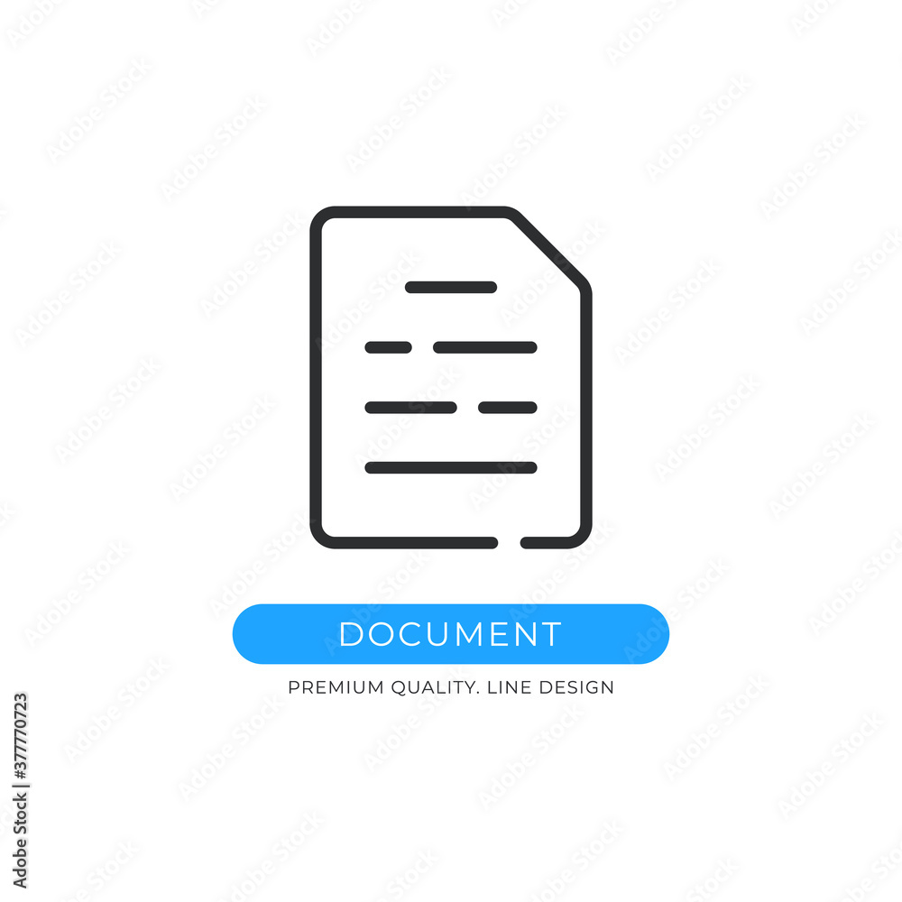 Document icon. File, report, PDF, contract concepts. Premium quality graphic design element. Modern sign, linear pictogram, outline symbol, simple vector thin line icon Document icon. File, report, PDF, contract concepts. Premium quality graphic design element. Modern sign, linear pictogram, outline symbol, simple vector thin line icon