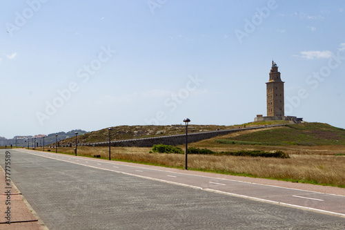 Hercules tower (lighthouse), La Coruna, Galicia, Spain