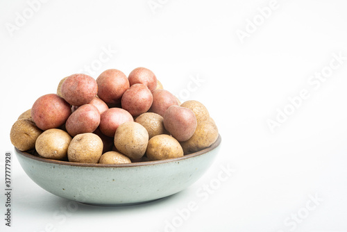 Baby Potatoes In A Ceramic Bowl