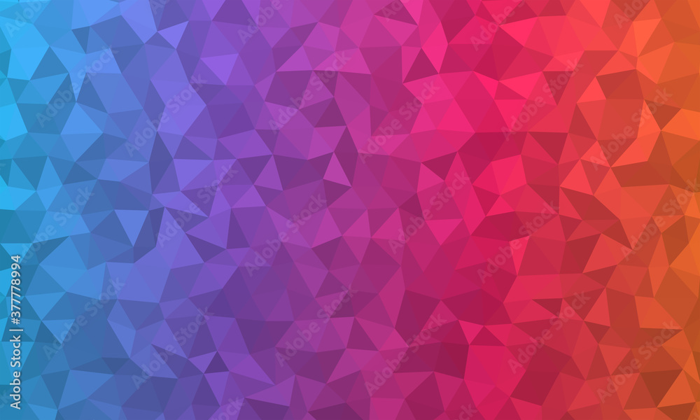 low poly background (arrière-plan) bleu à rouge