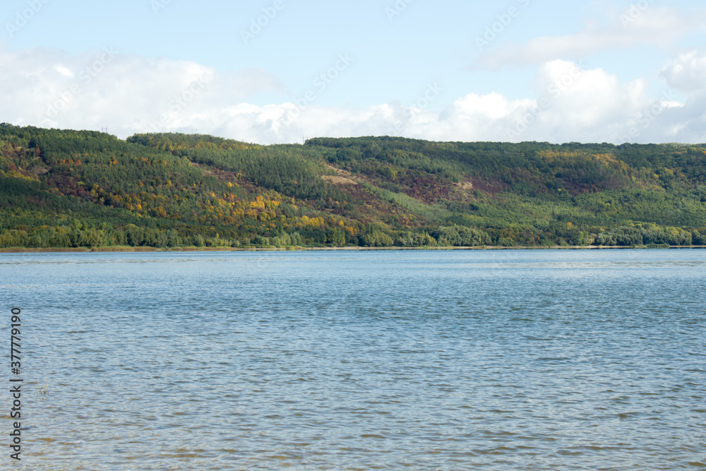 Beautiful landscape in Bakota Bay,submerged Bakota village,part of the National park 