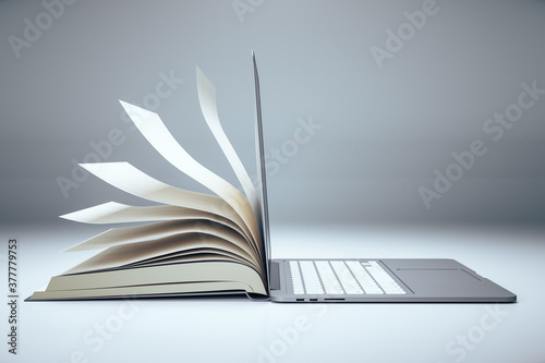 Abstract open book notebook photo