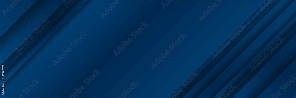 Obraz premium Blue banner background with futuristic elements technology background 