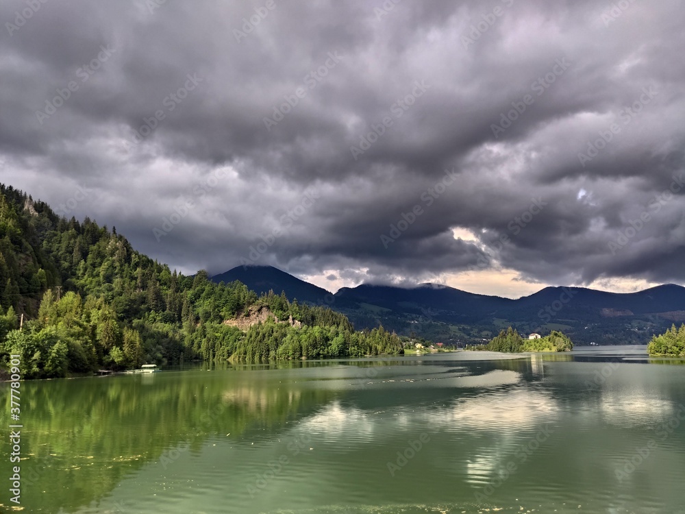 Romania, Bistrita,View at Colibita lake  ,2020