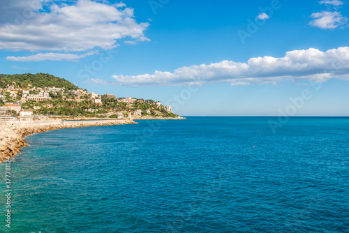 Fototapeta Naklejka Na Ścianę i Meble -  Scenic Coastline View in Nice, France