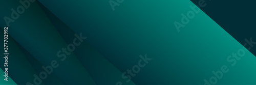 Modern dark green abstract banner background. Abstract green light line cross shadow on black blank space design modern futuristic technology background vector illustration. 