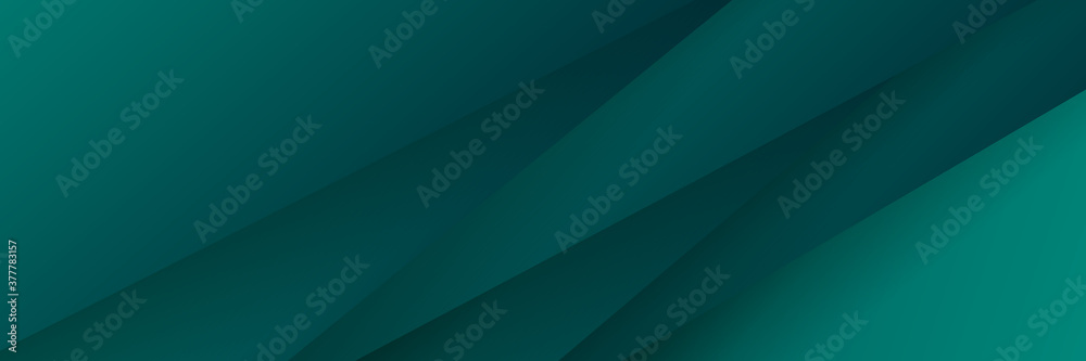 Dark green abstract banner background. Modern 3D green dark background ...