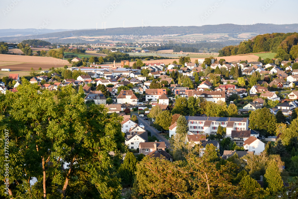 view of a village in region