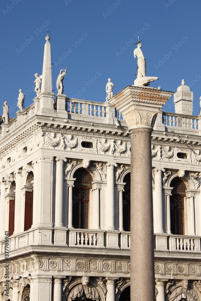Marciana library building in Venice, Italy