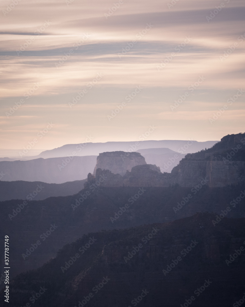 Fototapeta premium Blue layers of the Grand Canyon