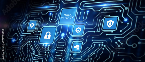 Cyber security data protection business technology privacy concept. Data privacy.