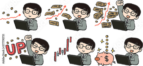 Office worker who made a lot of money by investing set