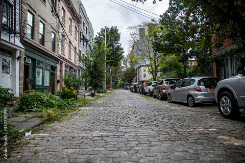 Buildings in the Vinegar Hill section of Brooklyn, New York on Sunday, Sept. 13, 2020. (Gordon Donovan) photo