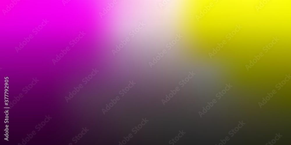Fototapeta premium Light pink, yellow vector gradient blur background.